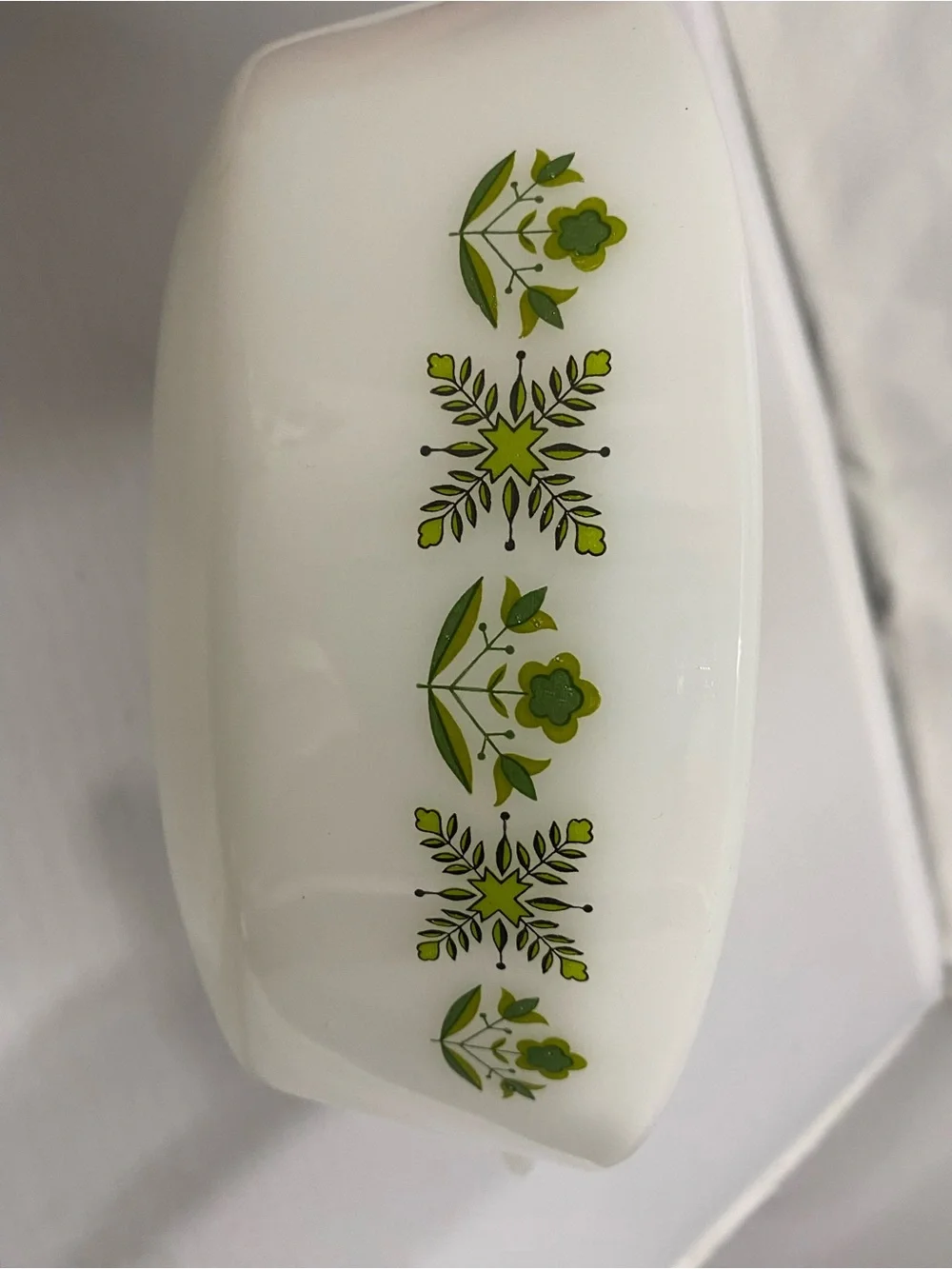 Fire King Anchor Hocking MEADOW GREEN Casserole Dish